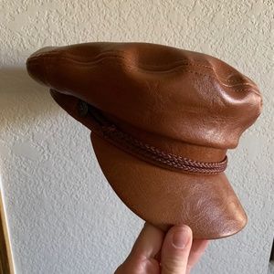 Leather hat